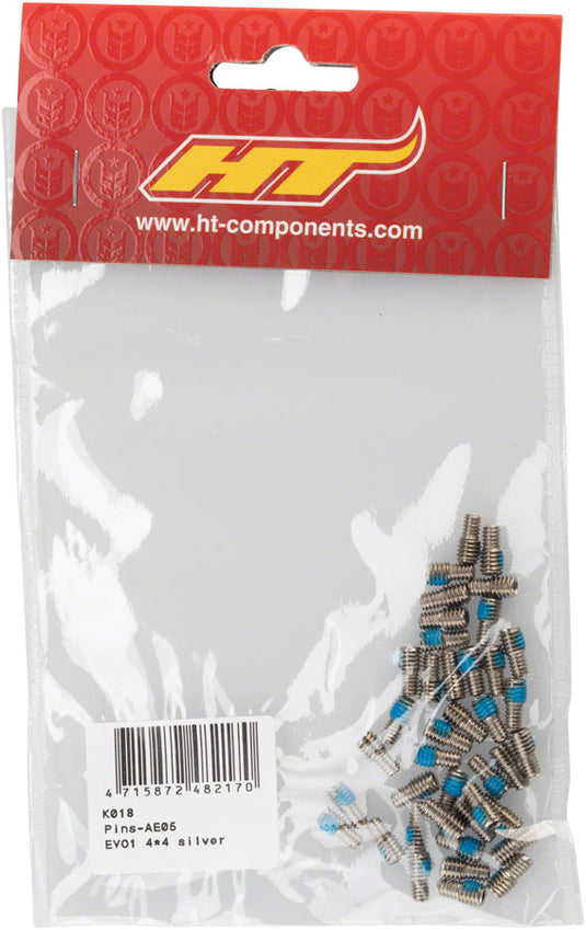 HT Pedals Pedal pin kit, AE05, ME05, silver (steel)