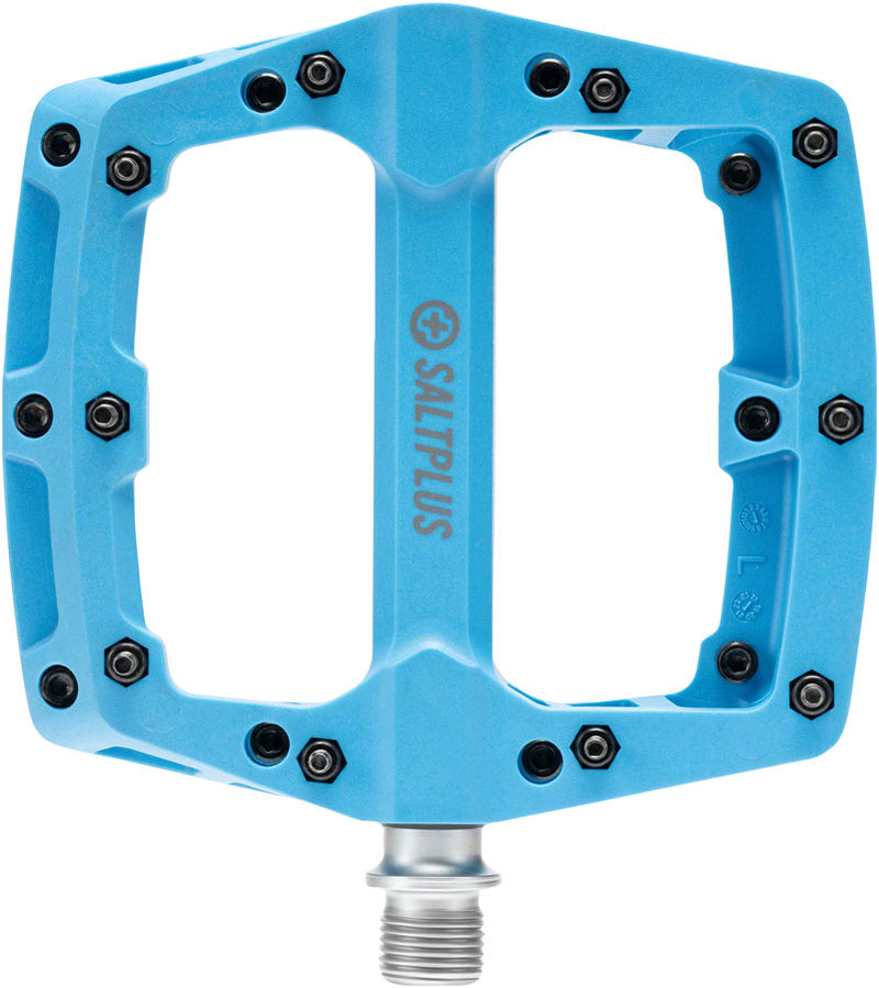 Load image into Gallery viewer, Salt Plus HQ PC Pedal - Platform, Composite, 9/16&quot;, Cyan Blue
