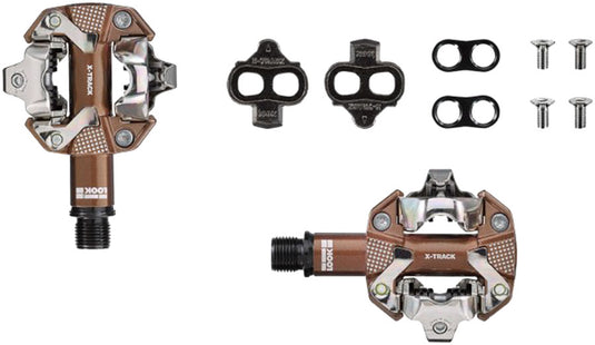 LOOK X-TRACK Pedals - Dual Sided Clipless, Chromoly,  9/16", Gravel Edition
