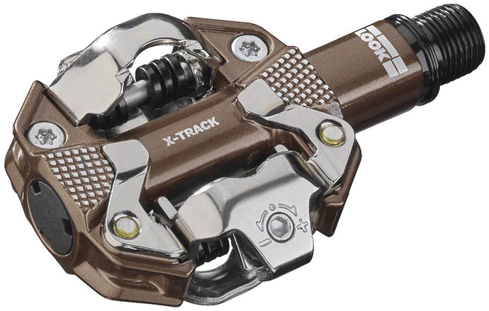 LOOK X-TRACK Pedals - Dual Sided Clipless, Chromoly,  9/16