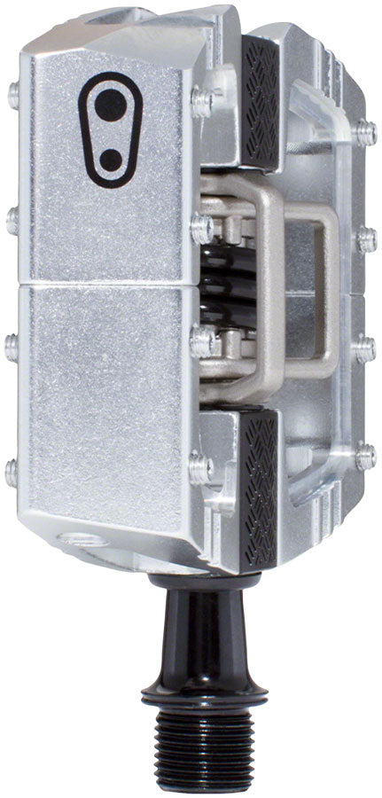 Crank Brothers Mallet DH Pedals, High Polish Silver