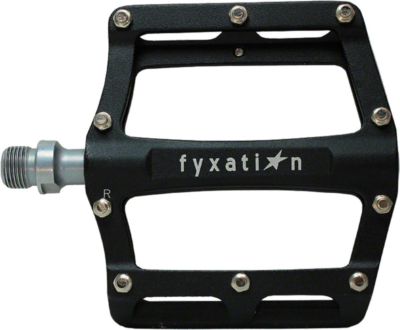 Load image into Gallery viewer, Fyxation Mesa 61 alloy thin platform pedals, black
