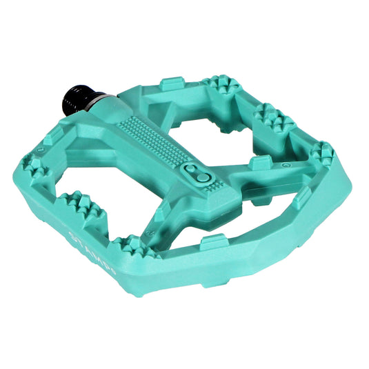 Crankbrothers Stamp 0 Large Platform Pedals, Turquoise