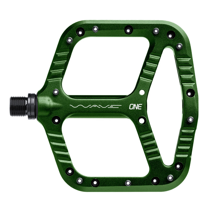 OneUp Components Wave Platform Pedals, Dark Green