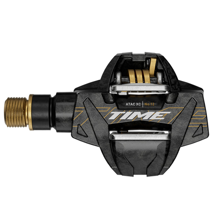 Time Sport XC 12 ATAC Carbon/Titanium Pedals, Carbon/Gold