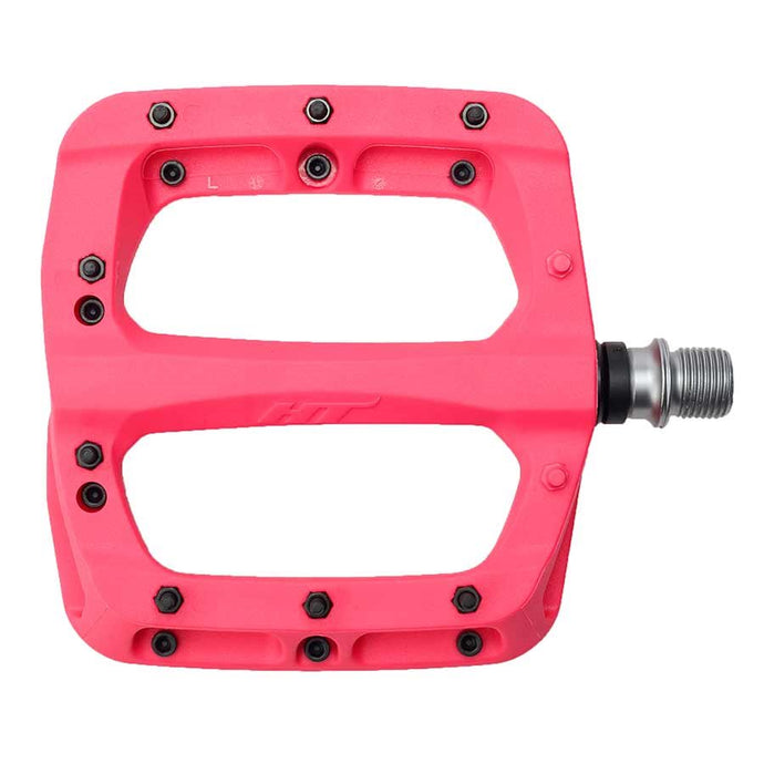 HT Pedals PA03A platform pedals, CrMo - Neon Pink