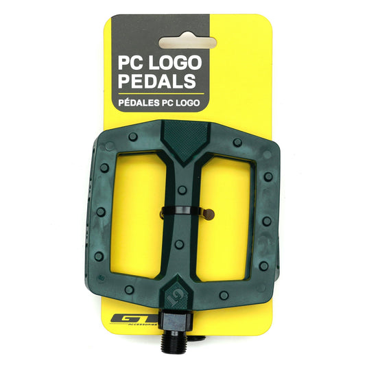 GT PC Nylon Molded Logo BMX Flat Pedals 9/16