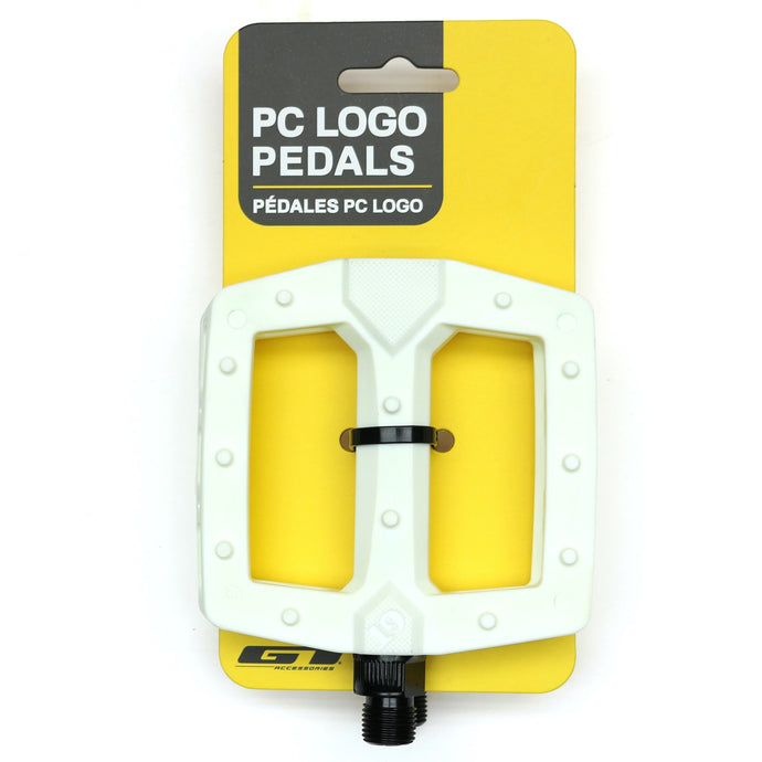 GT PC Nylon Molded Logo BMX Flat Pedals 9/16