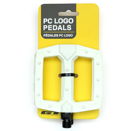 GT PC Nylon Molded Logo BMX Flat Pedals 9/16