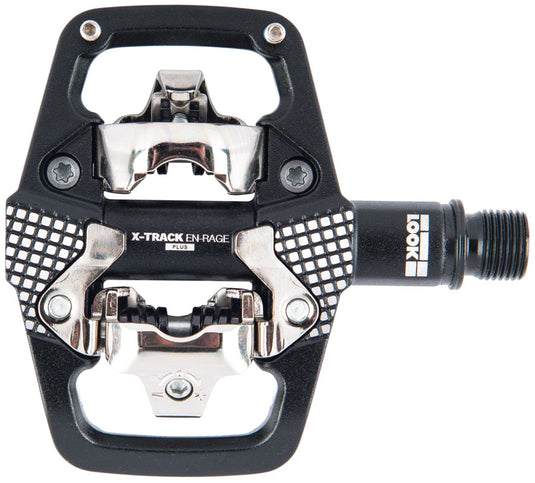 LOOK X-TRACK EN-RAGE PLUS Pedals - Dual Sided Clipless with Platform, Chromoly, 9/16