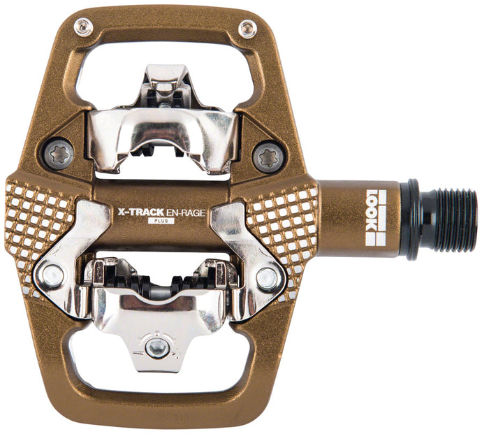 LOOK X-TRACK EN-RAGE PLUS Pedals - Dual Sided Clipless with Platform, Chromoly, 9/16