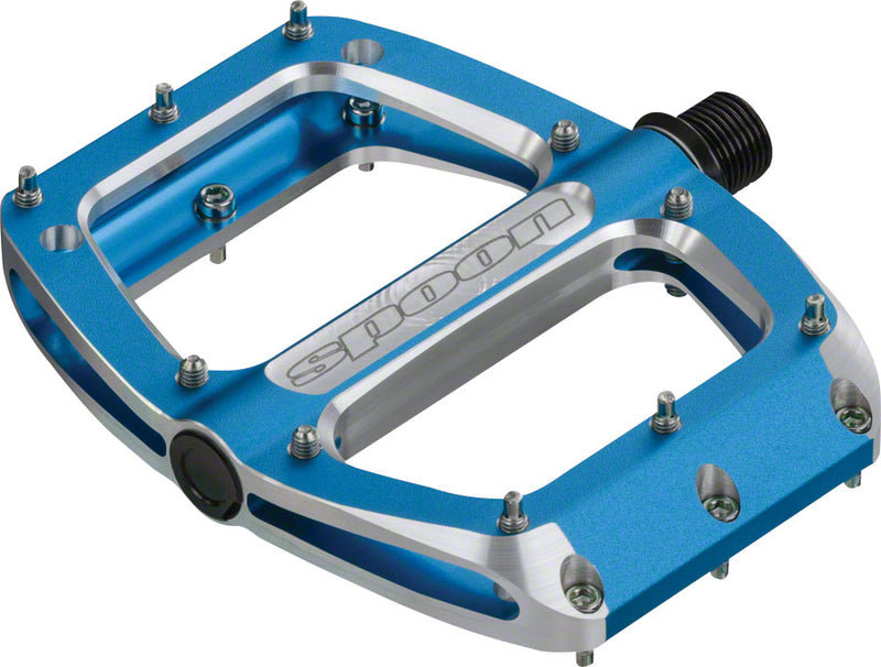 Load image into Gallery viewer, Spank Spoon Small (90mm) Pedals Blue
