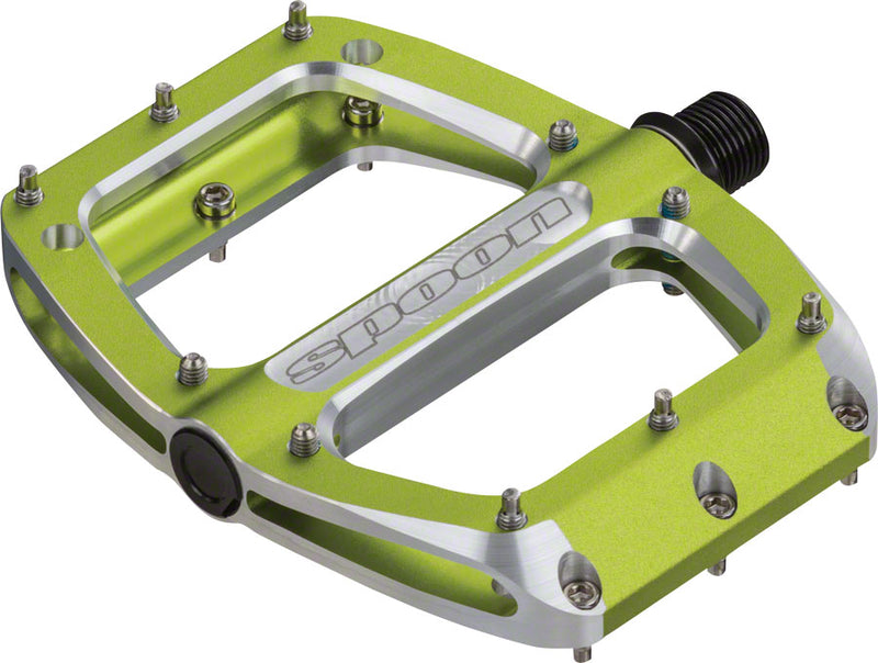 Load image into Gallery viewer, Spank Spoon Small (90mm) Pedals Green
