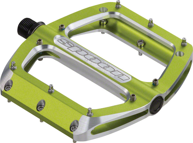 Load image into Gallery viewer, Spank Spoon Large (110mm) Pedals Green

