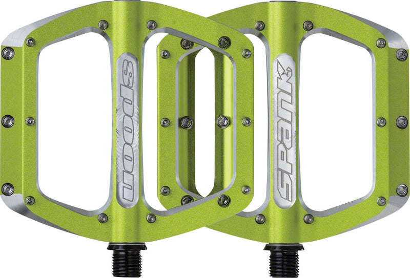 Load image into Gallery viewer, Spank Spoon Large (110mm) Pedals Green
