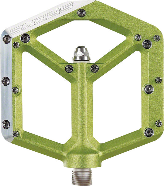 Spank Spike Flat DH Pedal Green