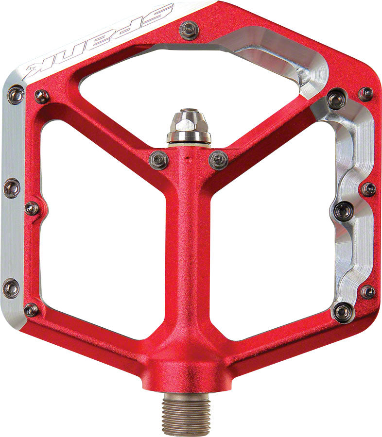 Load image into Gallery viewer, Spank Oozy Trail Flat Pedals Red
