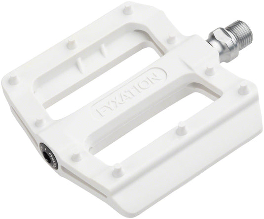 Fyxation Mesa nylon thin platform pedals, white
