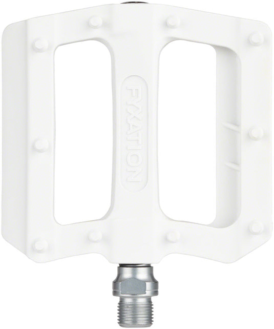 Fyxation Mesa nylon thin platform pedals, white