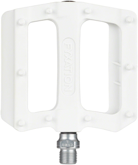 Fyxation Mesa nylon thin platform pedals, white