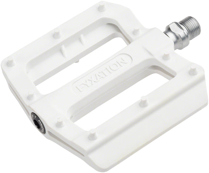 Fyxation Mesa nylon thin platform pedals, white