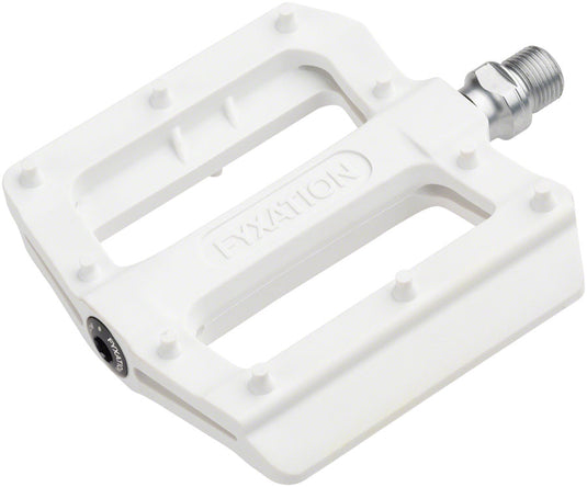 Fyxation Mesa nylon thin platform pedals, white
