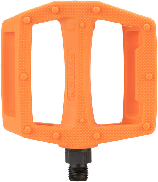 Fyxation Gates nylon platform pedals, orange