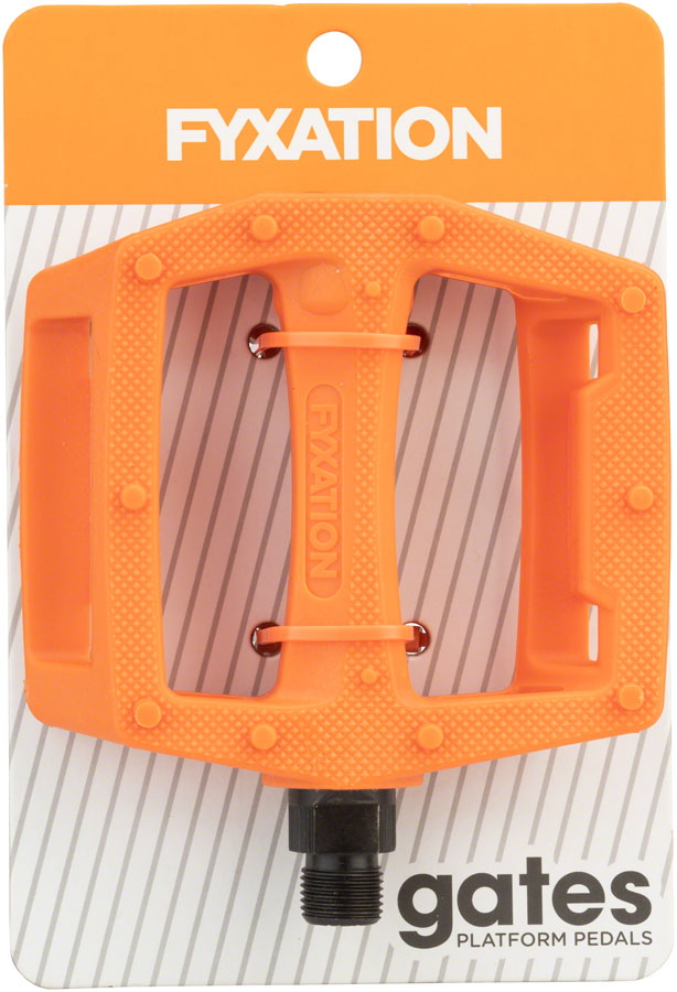 Load image into Gallery viewer, Fyxation Gates nylon platform pedals, orange
