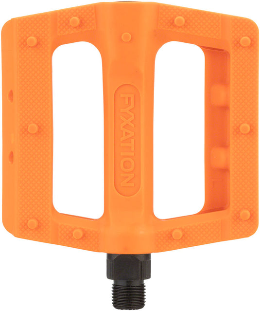 Fyxation Gates slim nylon platform pedals, orange