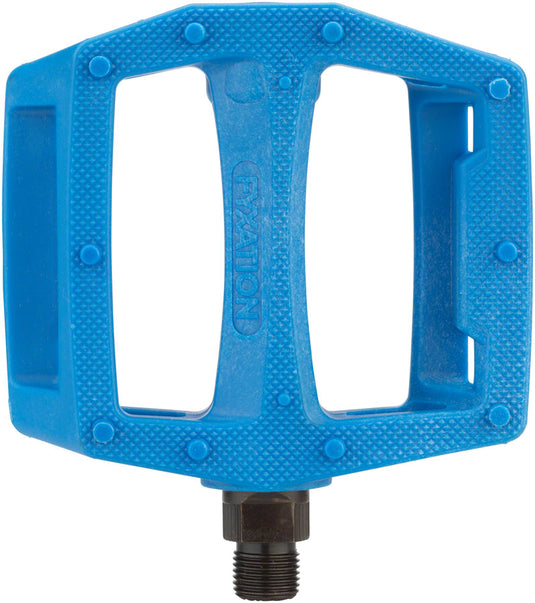 Fyxation Gates nylon platform pedals, blue