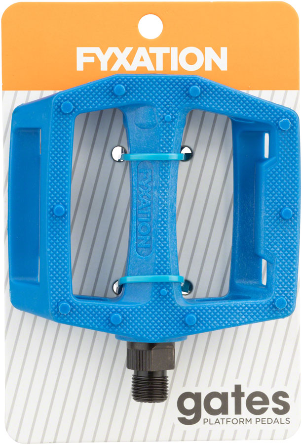 Load image into Gallery viewer, Fyxation Gates nylon platform pedals, blue
