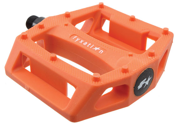 Fyxation Gates nylon platform pedals, orange