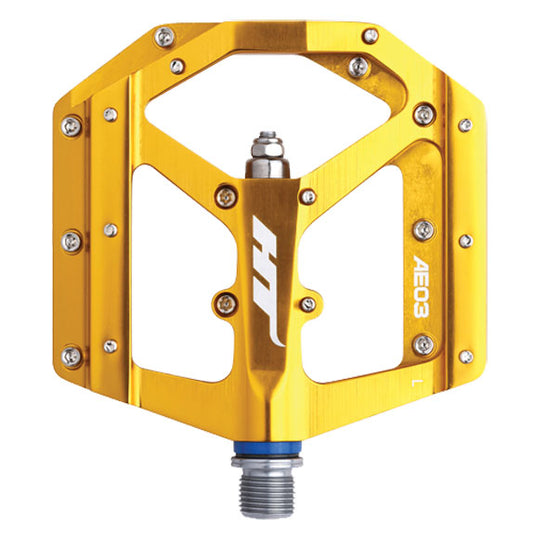 HT Pedals AE03 Evo platform pedals, CrMo - gold
