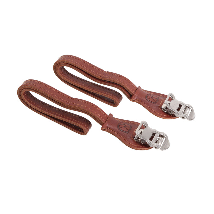 Velo Orange Grand Cru Leather Toe Straps: Brown